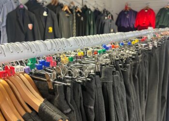 re3 recycling centres will now accept all types of primary and secondary school uniforms.