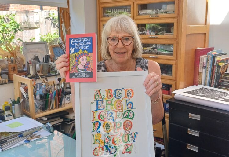 Sally Castle, illustrator, provides colourful work for the new book, Empress Matilda: My Story, written by Sally Mortimore, of Reading. Pictures: Sally Castle