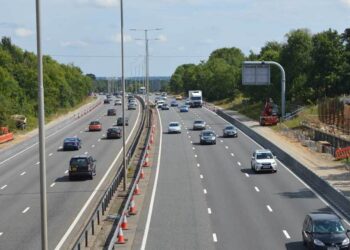 Thames Valley Police has confirmed that the M4 motorway is currently closed in both directions between Junctions 12 and 13.