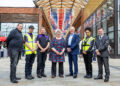 Bracknell Forest Council leader Mary Temperton (centre) with representatives of The Lexicon and NSL on the launch of new town centre ambassadors (Credit: Bracknell Forest Council)