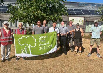 Friends of Woodford Park in Woodley, and volunteers.