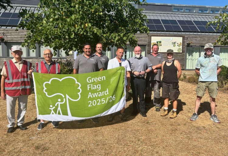 Friends of Woodford Park in Woodley, and volunteers.