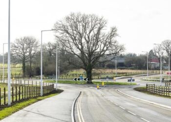 The Eastern Gateway Roundabout for the South Wokingham Distributor Road. Credit: Wokingham Borough Council.