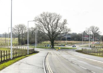 The Eastern Gateway Roundabout for the South Wokingham Distributor Road. Credit: Wokingham Borough Council.
