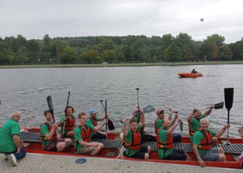 Members of CLASP Wokingham enjoyed a fun day out in Henley and won a trophy for their enthusiasm. Picture: CLASP Wokingham