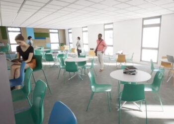 What the inside of the Emmbrook School Sixth Form building may look like once complete. Credit: HLM Architecture