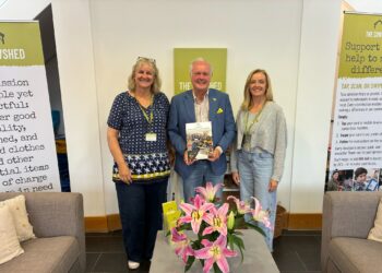 MP for Wokingham Clive Jones praised the work of The Cowshed following his summer visit to the crisis charity. Picture: Clive Jones team