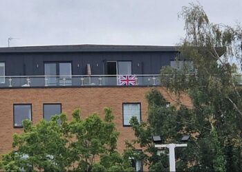 A Union Jack spotted during the Operation Raise the Colours action in the town centre and the parks area of Bracknell. Credit UGC / Councillor John Edwards