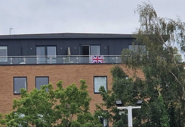 A Union Jack spotted during the Operation Raise the Colours action in the town centre and the parks area of Bracknell. Credit UGC / Councillor John Edwards