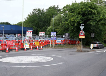 The work on Finchampstead Road is moving to the next phase. Pic: WBC.