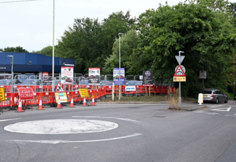 The work on Finchampstead Road is moving to the next phase. Pic: WBC.