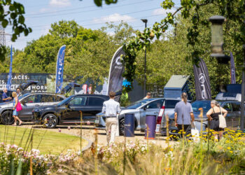 Above: a previous EV awareness event at Winnersh Triangle Business Park attracted hundreds of people. Pic: Stewart Turkington.