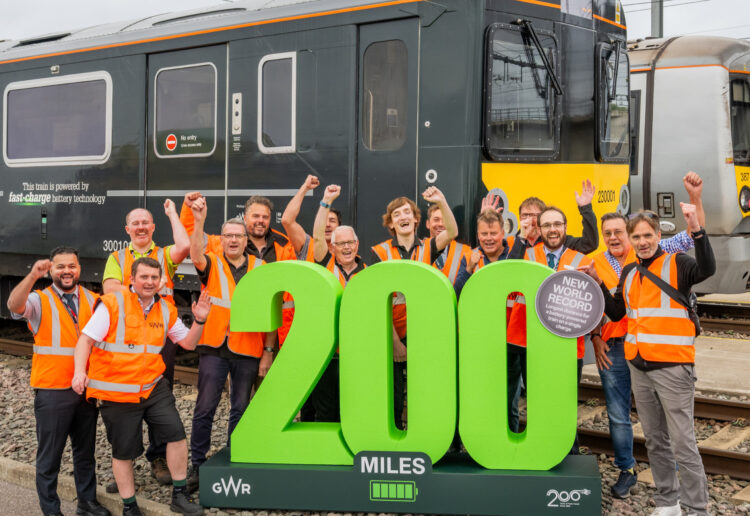 The record-breaking team. Pic: GWR.