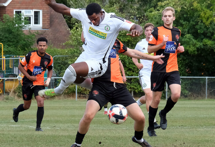 A crowd of 504 saw Wokingham Town bow out of the competition. Pic: Andrew Batt.
