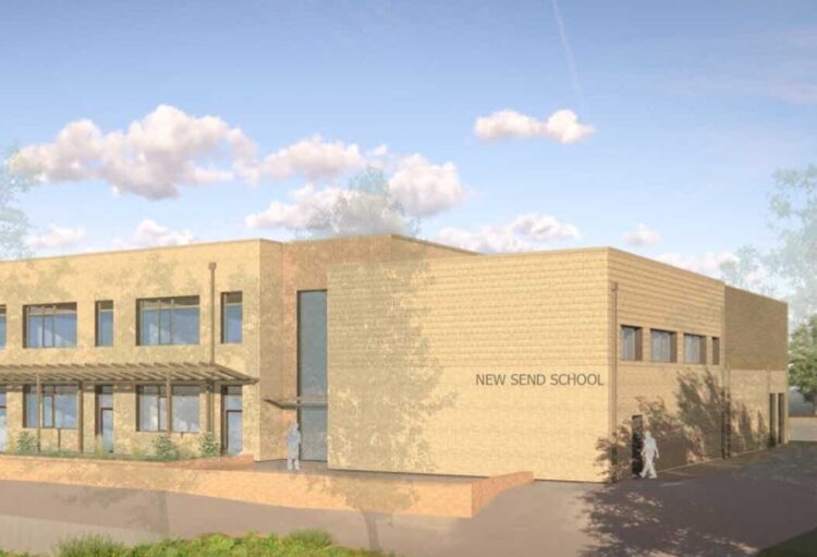 A CGI for the new SEND school following the redevelopment of the site at All Saints Rise, Bracknell. Credit: Atkins Realis