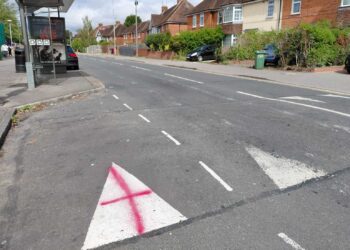 St George's crosses in Whitley
