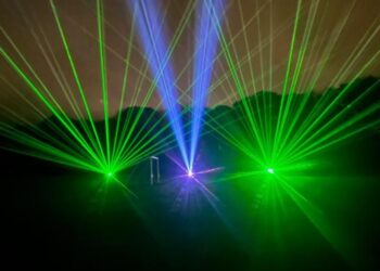 Dinton Pastures is putting on their very first laser light show. Picture courtesy of WBC