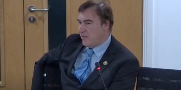 Councillor John Harrison (Conservative, Binfield North and Warfield West), introducing the freedom of speech motion at Bracknell Forest Council. Credit: Bracknell Forest Council / YouTube