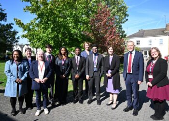 Education Secretary Bridget Phillipson was joined by Matt Rodda and leading councillors at UTC Reading to explore how schools are preparing students for STEM careers. Picture: UTC Reading/Matt Rodda