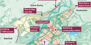 Loddon Garden Village is planned to be built at tReading University's Hall Farm site.