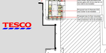 Plans for thw Woodley Tesco Express.
