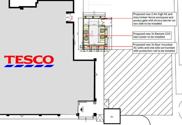 Plans for thw Woodley Tesco Express.
