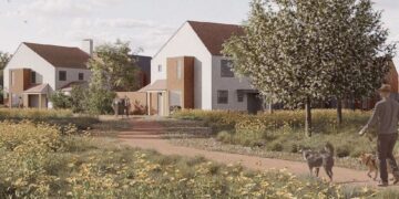A CGI of what the 148 home development at Three Mile Cross south of Reading. Credit: Re-Format