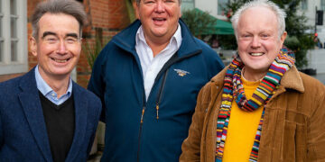 Marc Brunel-Walker, centre, with Stephen Conway, the leader of Wokingham Borough Council, left, and Clive Jones, the Liberal Democrat MP for Wokingham. Credit: Wokingham Liberal Democrats.