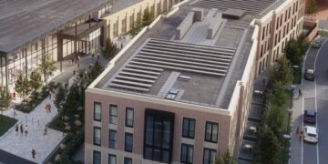 An architect's impression of the Carnival Hub development Picture: HLM Architects
