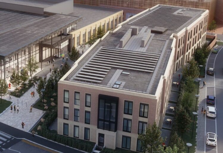 An architect's impression of the Carnival Hub development Picture: HLM Architects
