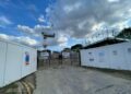 The entrance to the construction site for the affordable flats and day care centre viewed along Hexham Road, Whitley. Credit: James Aldridge, Local Democracy Reporting Service