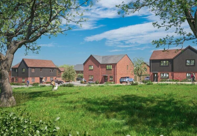 A CGI of the 38 homes Longwater Road, Finchampstead. Credit: DHA Planning