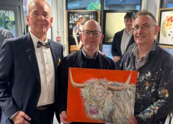 R YOUNG Art Gallery celebrated its fourth anniversary on Saturday with a live painting session and auction. Picture: R Young Gallery