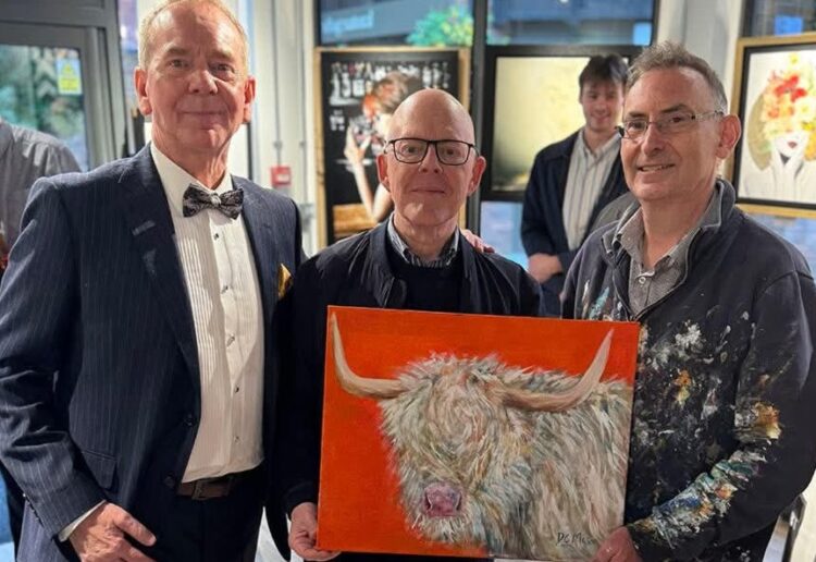 R YOUNG Art Gallery celebrated its fourth anniversary on Saturday with a live painting session and auction. Picture: R Young Gallery