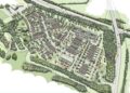 An aerial view of the proposed Toutley East development Picture Wokingham Borough Council