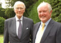 Clive Jones with Ming Campbell in the Wokingham MP?s back garden.