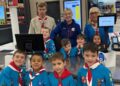 Louise Jedras with 4th Wokingham Beavers and leaders Rabbit and Woodpecker, at Tesco Wokingham. PIcture: 4th Wokingham Beavers
