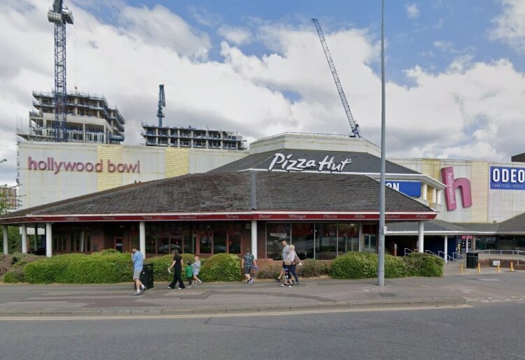 The Point building in Bracknell, that was occupied by Hollywood Bowl, the Odeon cinema and Pizza Hut. All businesses are now closed. Credit: Google Maps