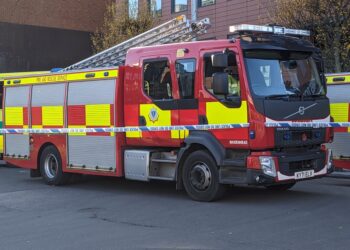 Royal Berkshire Fire and Rescue Service crews from Caversham Road and Whitley Wood fire stations were sent to attend a fire in a high-rise on Oxford Road.