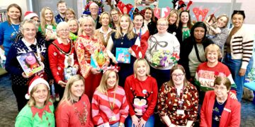 This year's Giving Tree scheme was launched at Wokingham Library. PIcture: Emma Merchant