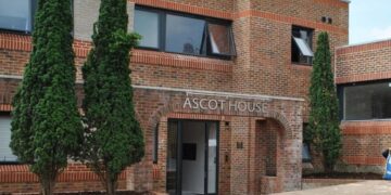 Ascot House off Finchampstead Road, Wokingham, which has been converted from offices into flats. Credit: Bryant Landscape Planning