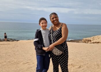 Priscilla Holness with her son Mason, who went to Morocco to celebrate their birthdays. She says her child benefit was stopped because of a mistake by the government. Credit: Priscilla Holness