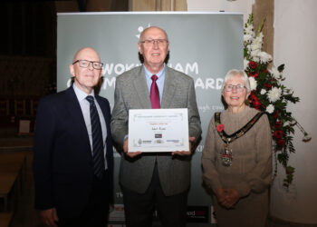Robert Purdom was given the Neighbour of the Year Award, sponsored by David Cliff Estate Agents.