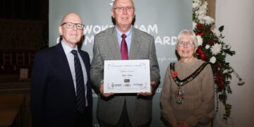 Robert Purdom was given the Neighbour of the Year Award, sponsored by David Cliff Estate Agents.