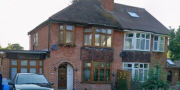 The owner of a semi-detached home in Chiltern Crescent, Earley, has applied to add a series of extensions. Credit: Google Maps