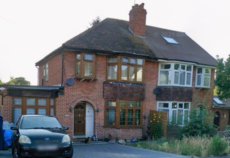 The owner of a semi-detached home in Chiltern Crescent, Earley, has applied to add a series of extensions. Credit: Google Maps