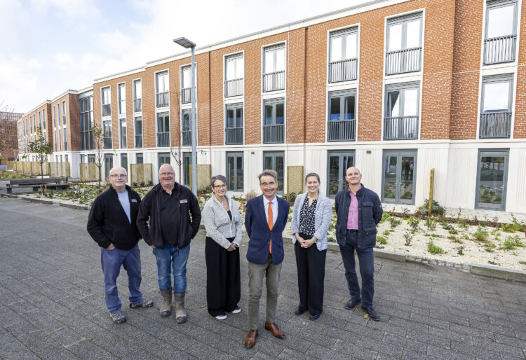 Construction of 55 apartments has been completed at Carnival Place, Wokingham. Picture: Stewart Turkington.