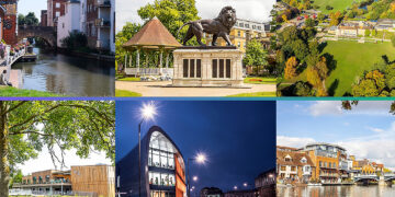 The towns of Berkshire: Newbury, Reading, Bracknell, Wokingham, Slough and Windsor. Credit: Berkshire Prosperity Board.