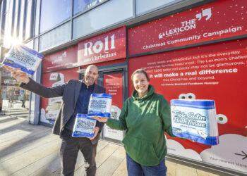 The Lexicon has launched its Christmas charity appeal in aid of Bracknell Foodbank. Pic: Stewart Turkington.