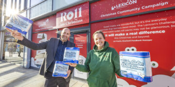 The Lexicon has launched its Christmas charity appeal in aid of Bracknell Foodbank. Pic: Stewart Turkington.